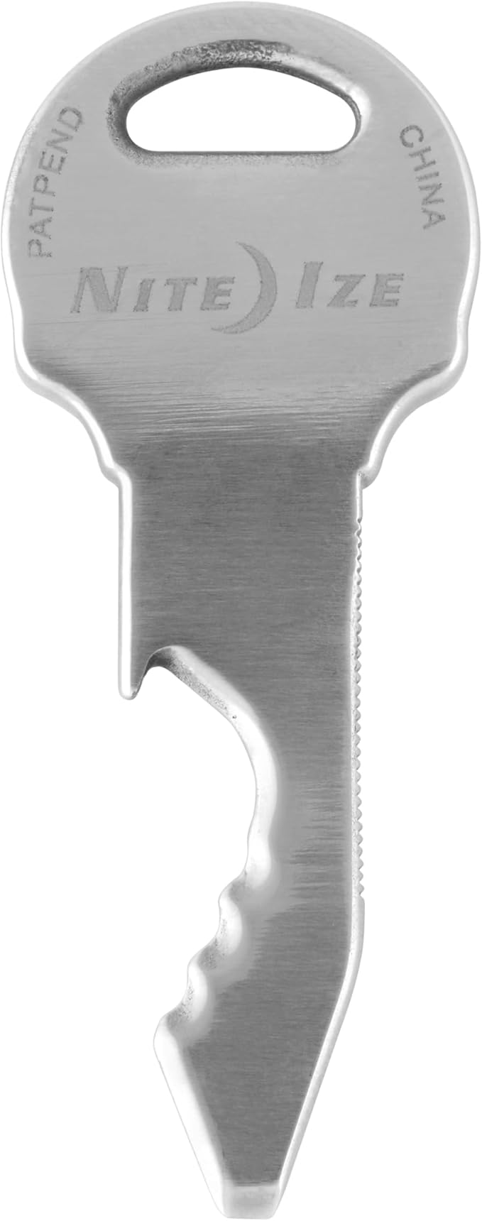 Nite Ize DoohicKey SkullKey Key Tool - Durable Keychain - Multipurpose with Bottle Opener File Serrated Edge Scoring Point &amp Screwdriver - Travel &amp Airport-Friendly Multi Tool - 2 Pack