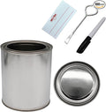 Empty Paint Cans with Lids – Quart/32 oz Unlined Containers for Paint Solvents Crafts &amp DIY Can opener Marker and Labels included 100 Pack