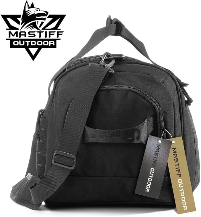 Tactical Duffel Bag Pro 1000D Nylon MOLLE Military Gear Pack BK