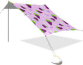 xigua Grape Beach Tent Sun Shelter with Carrying Bag - Silver Coated Oxford Fabric Beach Canopy for Beach Camping Fishing - Includes Windproof Ropes Sandbags &amp Stakes