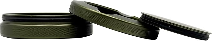 2.0 - Metal Container for Zyn: Extra Pouch Capacity &amp Used Compartment Easy-Open &amp Durable Pouch Can for Zyn Users (Custom Combat Green)