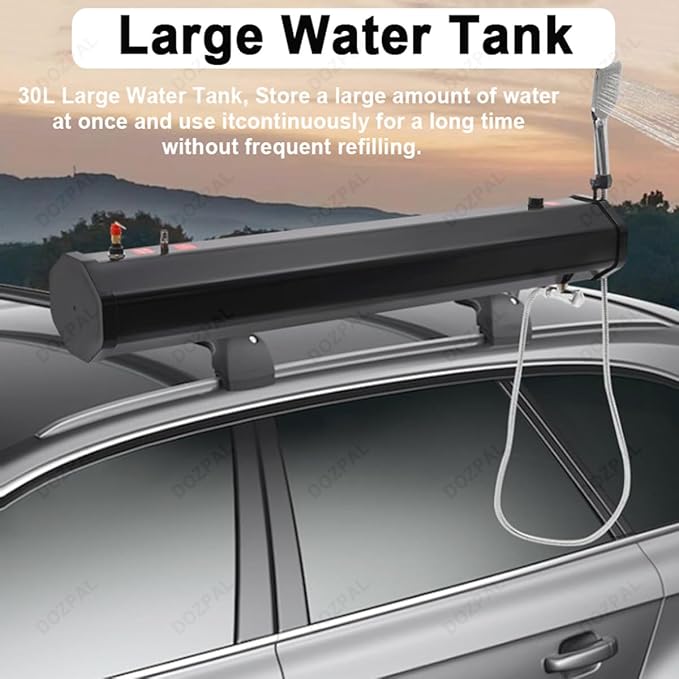 Portable Pressurized Water Tank with Electric Pump for Camping Showers and Off-Road Vehicles