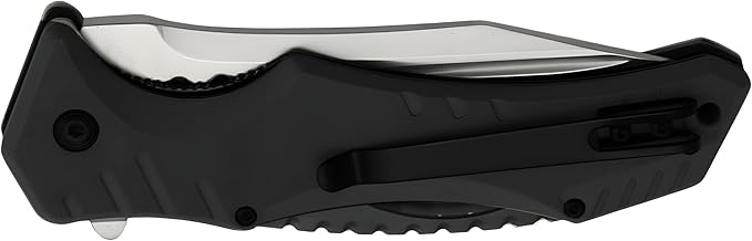 Snake Eye Xtreme Collection Pivot Langford Folding Ball Bearing Flipper Liner Lock Pocket Knife (Black)