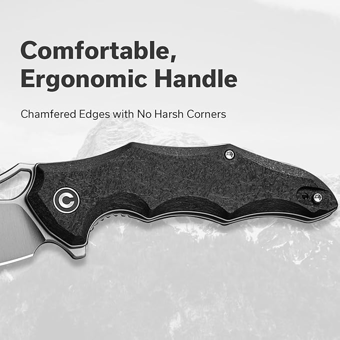 CIVIVI Chiro Cool Pocket Knife for EDC Folding Knife with Flipper 3.1 14C28N Blade G10 Handle Utility Knife for Men Women C23046-3