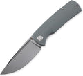 Petrified fish PFP01 k110 steel folding knife G10 handle Front flipper outdoor Camping survival hunting EDC tool knives (Gray)