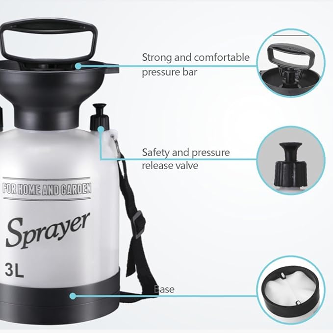Portable Camping Shower 5L Portable Shower with 10 Modes Sprayer Head and 9.84ft Hose for Garden Picnic Hiking Beach Car Cleaning Camping