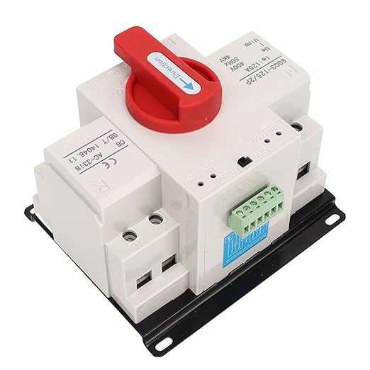 Oumefar Generator Changeover Switch Red Handle Power Automatic Transfer Switch 400V 125A for Factory Electronicswitch 125 amp Transfer Switch