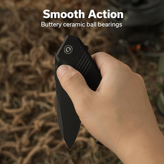 CIVIVI Placoid Pocket Knife for EDC Folding Knife with 3.67 14C28N Blade G-10 Handle For Men Women Gift C23079-1