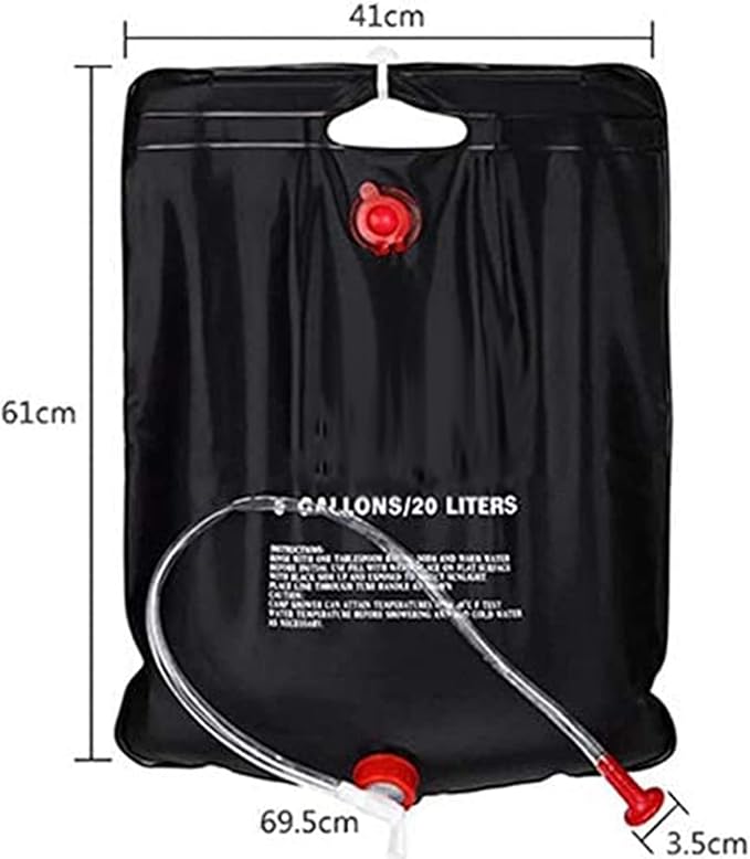 YUANZ Solar Camping Shower BagSolar Shower Outdoor Bag for Hiking &amp CampingTemperature Hot Water 45°C for Outdoors Travel Hiking