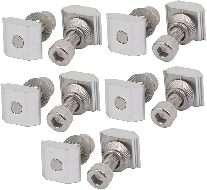 XYWHPGV 10Pcs Aluminum Alloy Solar Panel Mounting Bracket Clamp Block for Framed Panel(9a8df ddc3a 552f7 bb20c 47e3b 45055