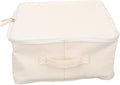 STOBAZA Decorative Storage Basket with Lid 13 Inch Foldable Fabric Clothes Storage Box for Living Room Wardrobe Organization and Toy Book