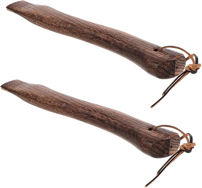 UPKOCH 2pcs Wooden Axe Handle Replacement Ergonomic - Grip for Camp Hatchet and Fire Axe Easy Replacement Handle for Tool Restoration and Gardening Use