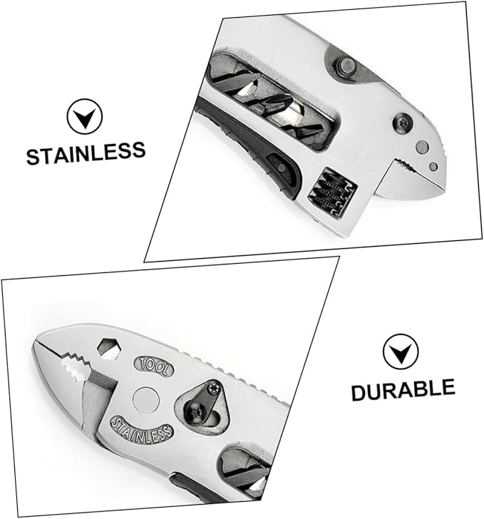 NUOBESTY 2Pcs Multi Tool Pliers Portable Outdoor Camping Wrench Screwdriver Wire Cutter Lightweight Compact for Hiking Climbing and Everyday Use