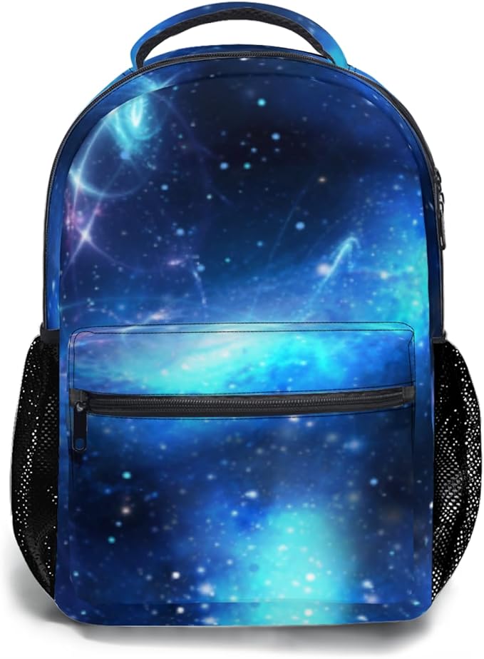 Galaxy Backpack for Teen Girls and Boys Cosmic Pattern Lightweight School Backpack 17.32 x 12.59 x 5.9 Inch for Ages 10 to 14 Starry Sky Bookbag for Back to School and Daily Use