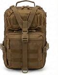 SMONT Coyote Brown Tactical Sling Bag - MOLLE Compatible Daypack Small Durable Backpack for Hiking Commute Work/EDC - Assault Range Bag Crossbody Chest Pack Single Shoulder Pack in Coyote