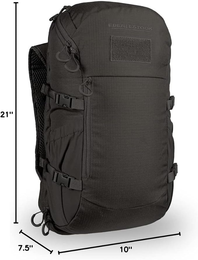 Eberlestock Jacknife Pack - Premium Tactical Backpack for Outdoor Adventures and Hunting - Durable Versatile and All-Weather Ready Black