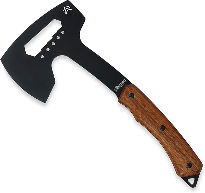 Cimo AX Carbon Axe 90mm Wood Handle with Sheath - Black