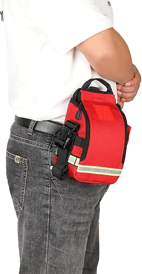 First Aid Bags Empty First Aid Fanny Pack Bag Lifeguard Hip Pack Portable First Responder Trauma Bag(A02)