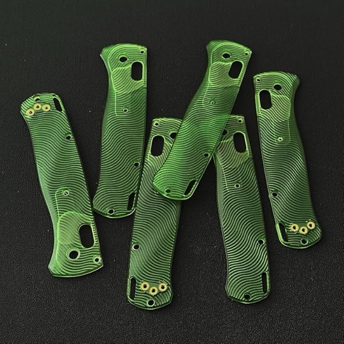 1Pair Custom Acrylic Scales Fits for Benchmade Bugout 535 Clear Handle Patch DIY Replacement
