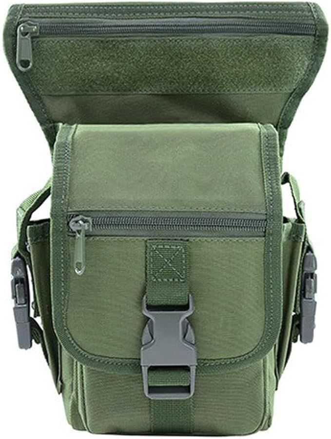 Waterproof Military Tactical Drop Leg Pouch Bag for Men Type B Cross Over Leg Rig Outdoor Bike Cycling Hiking Thigh Bag