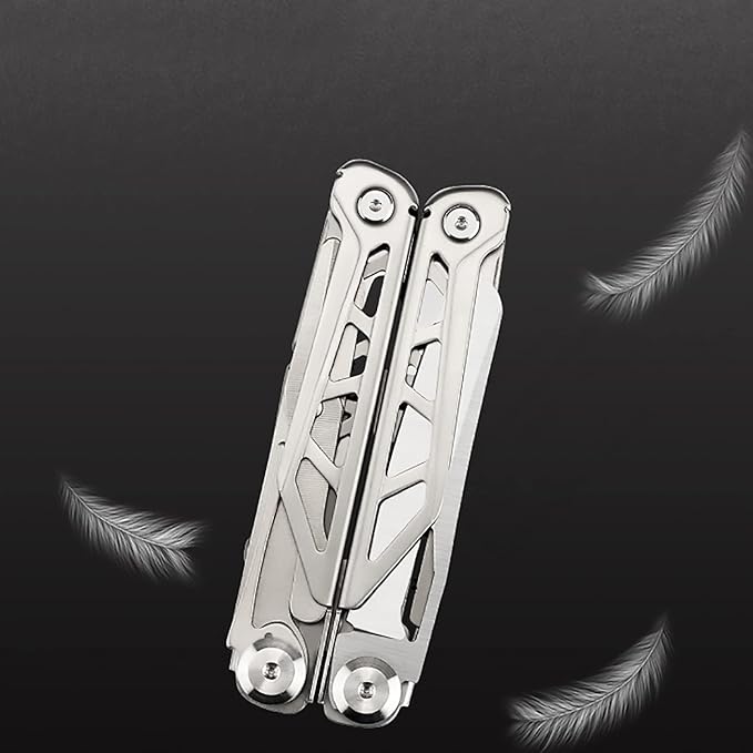 17-In-1 Multitool with Safety Locking 420 Stainless Steel Multitool Pliers Bottle Opener with Sheath for Outdoor Survival Camping Hunting and Hiking