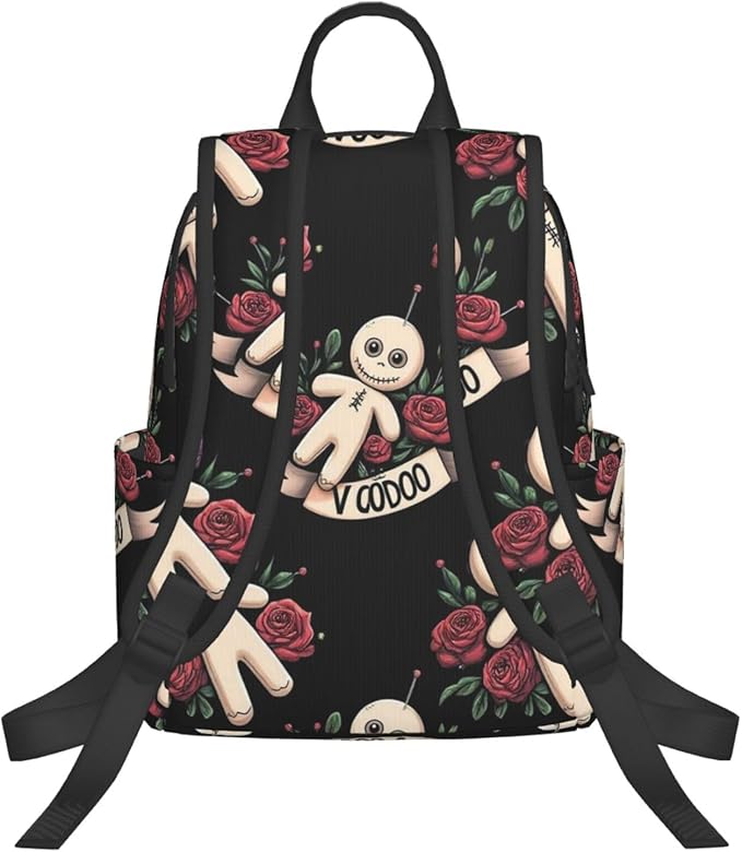 Travel Laptop Backpack Halloween goth gothic voodoo doll College Backpack Business Work Bag for Men Women