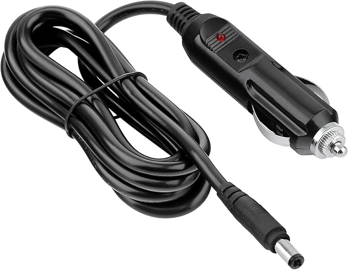Car DC Adapter Compatible with ALLWEI 300W 280Wh Portable Power Station Peak 600W Solar Generator 78000mAh CPAP Backup Battery Pack SGR-PPS300-2 12V Auto RV Power Supply Cord Charger