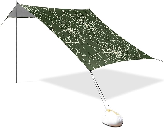 ALAZA Web Beach Tent Sun Shelter Portable Canopy Sunshade for Outdoor Camping Picnics Backyard Fun 10x9 ft