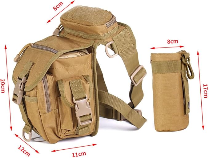 Totority Leg Bag Oxford Thigh Pack for Outdoor Activities Practical Storage Pouch for Camping and Hiking and Stylish Design