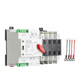 GEYA 4P 100A AC230V Automatic/Manual Transfer SwitchATS Dual Power Auto Transfer SwitchUninterruptible Millisecond-Level ATSDIN Rail Mounting（W2R 4P 100A AC230V）