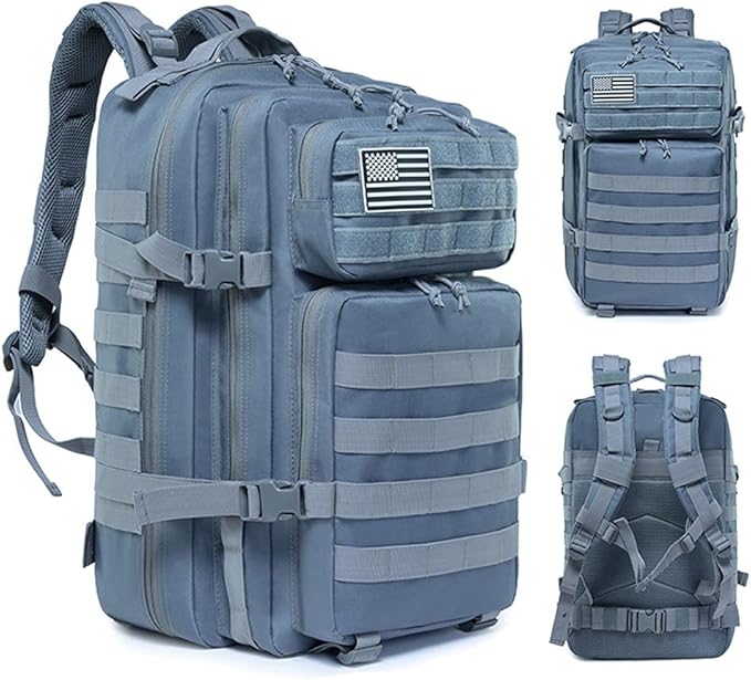 Military Tactical Backpack 45L Army 3 Days Assault Pack Bag Large Nylon 900D Mens Molle Rucksack
