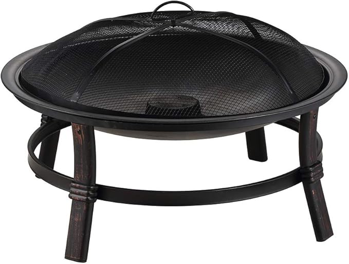 Endless Summer WAD15121MT Brushed Copper Wood Burning Outdoor Firebowl