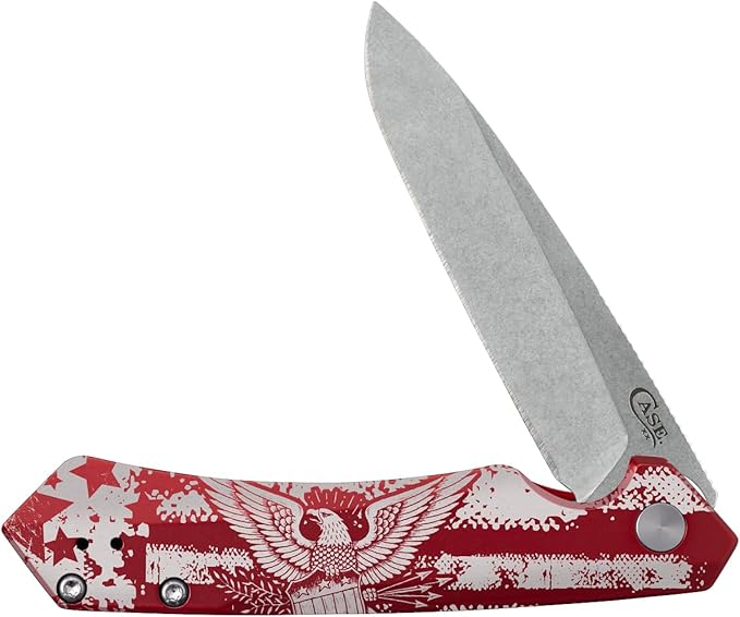 Case XX Kinzua 6776 Frame Lock Red Aluminum S35VN Stainless Steel Pocket Knife