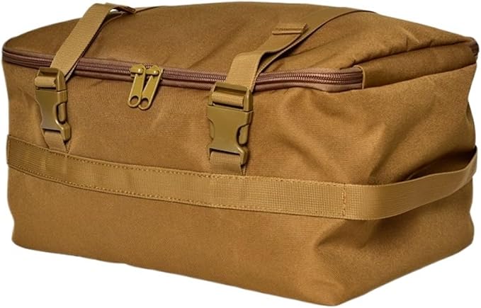 TacticalShoes Storage Bag Camping Cyling Organizer Outdoor Hiking Picnic Bags Stove Carry Pack Portable Sorting Mounting Pouch(Khaki)