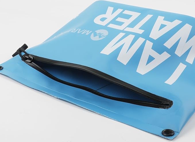 IPX7 Waterproof Dry Bag 2.5L Floating PVC Dry Sack with Waterproof Zipper Shoulder Strap for Kayaking Swimming Beach Travel Boating Camping Hiking Canoeing Paddleboarding Water Sports (Blue)