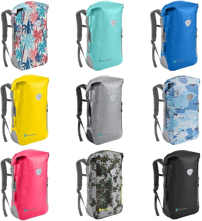 Skog Å Kust BackSak Heavy Duty Waterproof Backpack - Gear Bag for Sports Travel &amp More - 25 &amp 35 Liter Sizes
