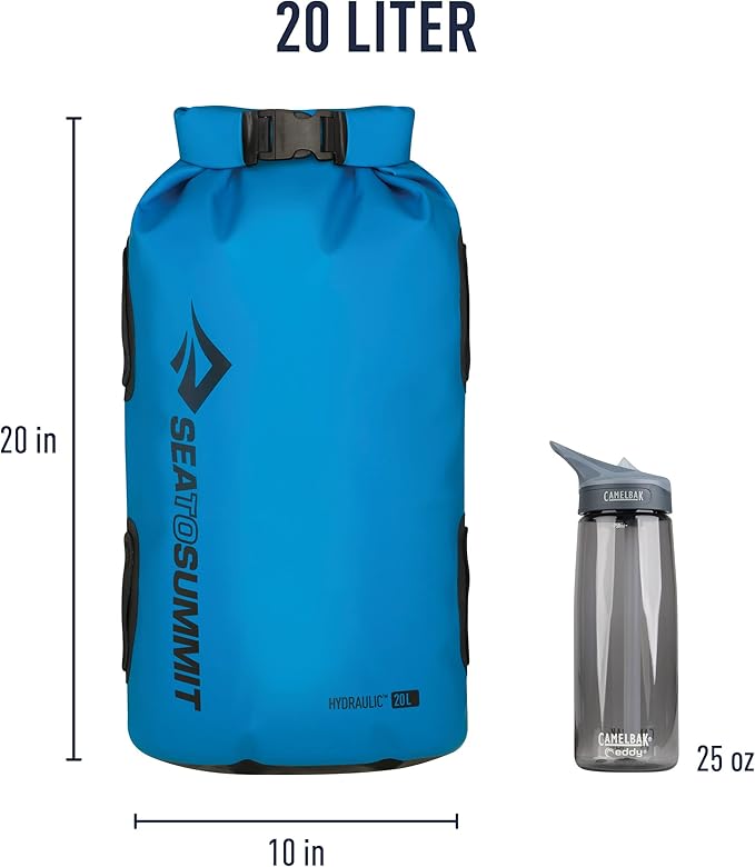 Sea to Summit Hydraulic Dry Bag Heavy-Duty Dry Storage 20 Liter Blue