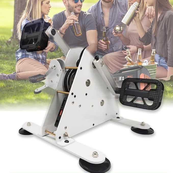 Hand Crank Generators 50W/100W Foot Pedal Power Generator Pedal Power Generator with USB Interface/DC1-35V Output Easy to Carry Bicycle Generator Charger50W