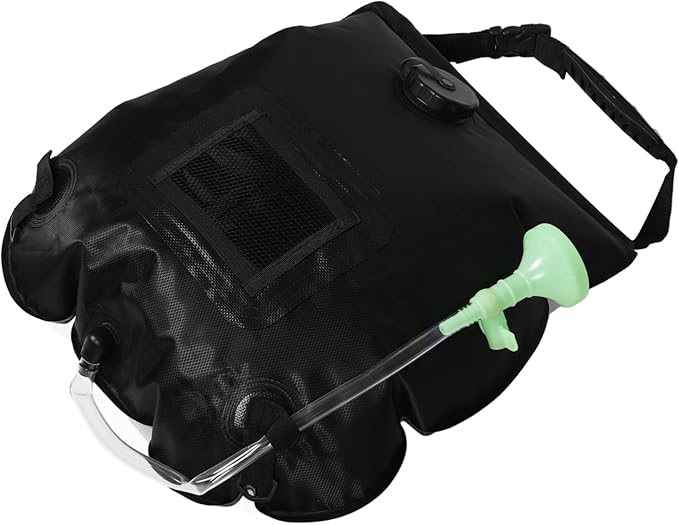 GANAZONO Portable Solar Shower Bag with Removable Hose and Switchable Shower for Outdoor Activities Camping Hiking and Beach Use Lightweight and Easy to Carry