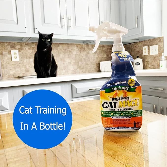 Nature's MACE Cat Repellent 6 Pound Cat Granular &amp 1 Gallon Ready-to-Use Spray