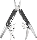 Multi Tool 19-in-1 Full-Size Lightweight EDC Multi-Purpose Pliers Camping Knives &amp Tools Nylon Bag Tactical Gear Mens Gifts Ideas Gifts for Hunters Men who have Everything (Black）