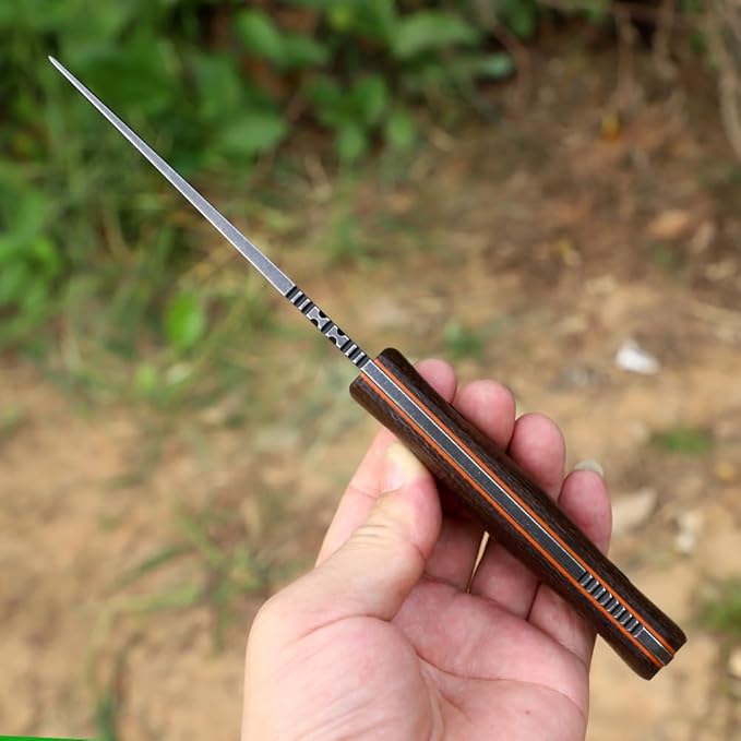 Fixed Blade Fishing Knife - Ideal Outdoor Knife 14C28N Steel - Camping - Hand Tools (B)