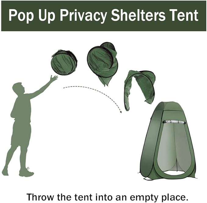 YZBEIMDAI Pop Up Privacy Shelters TentInstant Portable Pop Up Pod Dressing Changing RoomOutdoor Shower TentCamp ToiletChanging RoomRain Shelter for Camping Beach