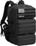 Military Tactical Backpack 55L for Men &amp Women Bug Out Bag Assault pack Molle Daypack Hiking Trekking Rucksack (Black)