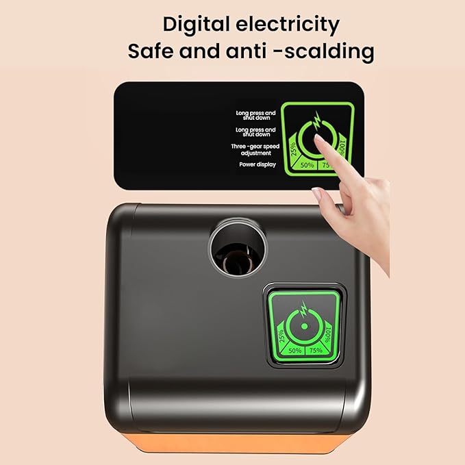 Portable Shower Camping Temperature and Battery Power Digital Display Travel Shower for Outdoor Indoor Camping Car Pet Beach Garden(Display6000 mAh)