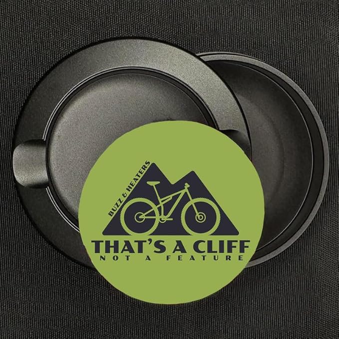Buzz &amp Heaters Metal Container for Zyn | Metal Holder for Zyn |Metal Can for Zyn | Metal Container for Zyn Holder | Metal Pouch Cans for Zyn | Mountain Biking Accesories | That's A Cliff Not A Fea