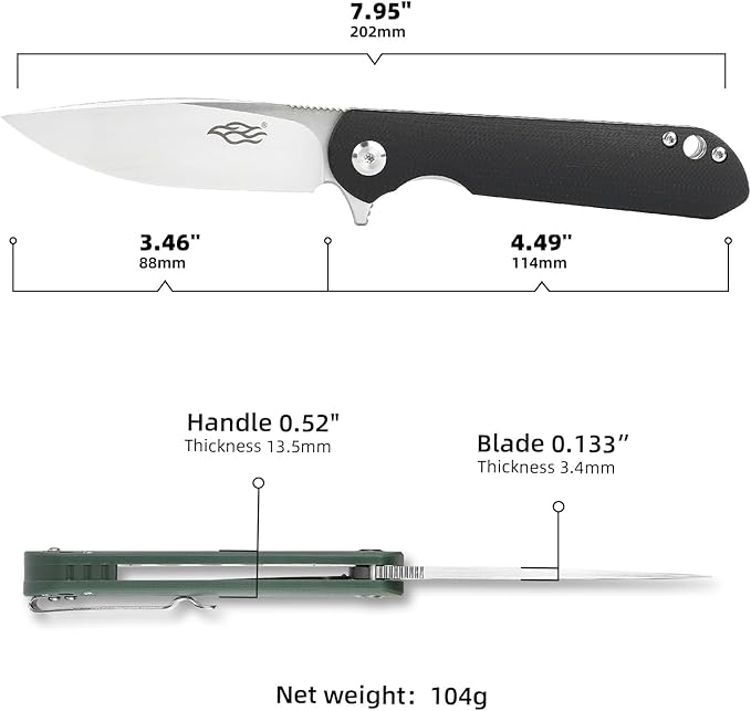 Ganzo Firebird FH41 BK D2 Steel Blade G10 handle Pocket Folding Knife EDC Tool