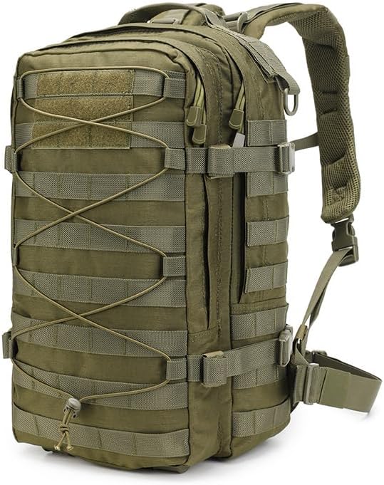 Outdoor Sports Pack Hiking Bag Tactical Rucksack Camo Knapsack Combat Tactical Molle Backpack - Green