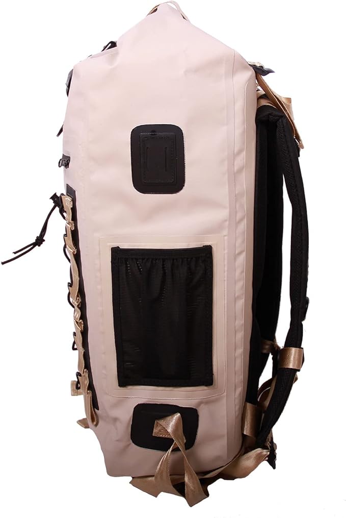 Rockagator Waterproof Backpack - HYDRIC Series Water Proof Floating Dry Bag River Pack (Desert Tan 40 L)