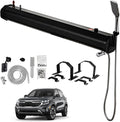 Pressurized Water Tank for Camping Shower Roof Rack Mount Road Shower with Water Pipe &amp Shower Head Roof Rack Shower for Hiking Car wash Beach Vacations 20L